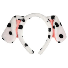 Tecknat Hundöron Pannband Dalmatineröron Hårbåge Halloween Jul Cosplay Huvudbonad Rekvisita