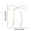 Faux Pearl Bow Ornament White 12 pcs 6