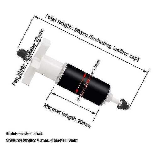Turbine/rotor de pompe pour spa/jacuzzi E02 Fix, 69 mm