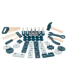 (As show, One size) Wooden Carpenter Tool Set and Workbench for Toddlers - Pretend Play Learning Toy