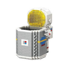 (As show, Flying Rocket) XIANRENGE 934pcs Rocket Mini Micro Building Blocks Space Moon Satellite Astronaut Diamond Blocks Bricks Toys