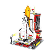 (As show, One size) Rocket Space Astronaut Figures Building Blocks Bricks Classic Model Toy