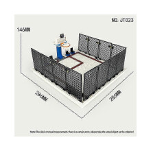 (As show, One size) Creative Street Basketball Court Campus Basketball Court DIY Ornaments Building Blocks Bricks Toys Gifts