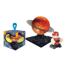 (As show, Mercury) Magnetic Monsters Stacking Building Blocks Spaceship and Robot Toy Educational Playset Stem Toy for 18 Month Up