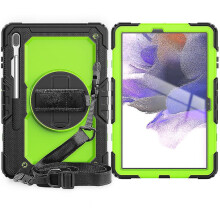 Tablethoes voor Samsung Galaxy Tab S7 Plus 12,4 inch T970/t975/t976/s7fe, met ingebouwde schermbeschermer,