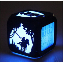 De Legendary of Zelda Creative 3D Stereo LED-wekker voor kinderkamer, nachtlampje, elektronische wekker
