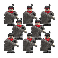 (As show, One size) Compatible with the middle and ancient people Corey Qin Shihuang Daqin Fu Empire Puzzle Assembled Building Blocks