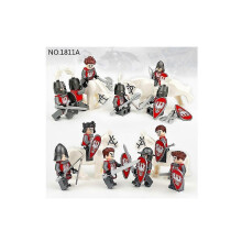 (As show, One size) New version 1811A medieval figurine weapon accessories children's assembly children's gifts