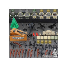 (As show, One size) Military Soviet Army Soldiers 7 Pcs Arms Building Blocks Playset Kits For Kids Gift