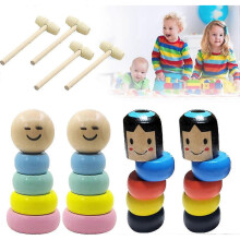 Onbreekbare Daruma-poppenset voor jongens en meisjes - Leuke en duurzame speelaccessoires