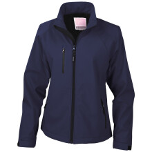(16 UK, Navy) Result Womens/Ladies Soft Shell Jacket