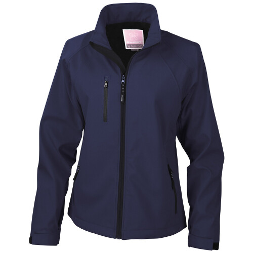 Result (16 UK, Navy) Result Womens/Ladies Soft Shell Jacket