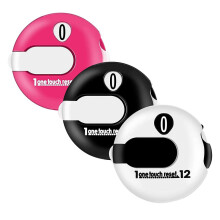 Lot de 3 mini compteurs de score de golf avec réinitialisation en un clic, indicateur de putt