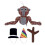 Gorilla Tag Bunte Gorilla-Puppe Plüschtier, pcy 1