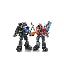 (As show, One size) Horror Game Skibidi Toilet Building Blocks Figure Toy Speakerman TV Man DIY Bricks Set