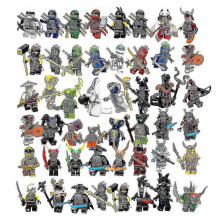 48-delars set Ninjago miniatyrer actionfigurer barnleksaker födelsedagsfestpresenter för vuxna och barn