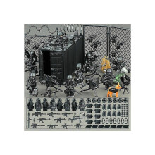 (As show, One size) New version Combat Base Building Block Model Weapons Explosion proof Police Special Forces Assembly Toys
