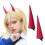 Chainsaw Man Power Red Evil Cosplay Props Devil Horn Hairpin Cosplay Props 1