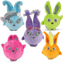 5er-Set Plüsch-Sunny-Bunnies, Stofftiere, weiche Dekokissen, Dekorationen, Kindergeburtstagsgeschenk
