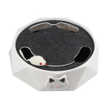 Plateau tournant électrique interactif pour chat - Jouet puzzle à 2 vitesses réglables pour divertir