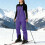 Women's insulated ski bib overalls waterproof windproof 6