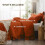 Burnt Orange Comforter Set Microfiber 3-Piece 6