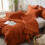 Burnt Orange Comforter Set Microfiber 3-Piece 7