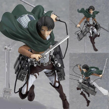 Figurines PVC de Levi et Mikasa de L'Attaque des Titans - Objets de collection pour les fans d'anime