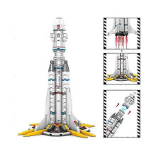 (As show, One size) Ideas Series Wandering Earth The Apollo Saturn Launch Vehicle Aviation Rocket Toys for Children Boy Building Blocks Bricks Sets