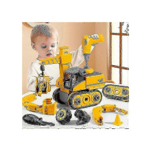Britse kinderbouwset met 4-in-1 bouwpakket voor vrachtwagens en elektrische boormachine - STEM-leerzame