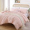 Boho Pink Comforter Set Full Size 3pcs 2