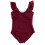 Women's Wrap Front Push Up One Piece Swimsuit with Tummy 6