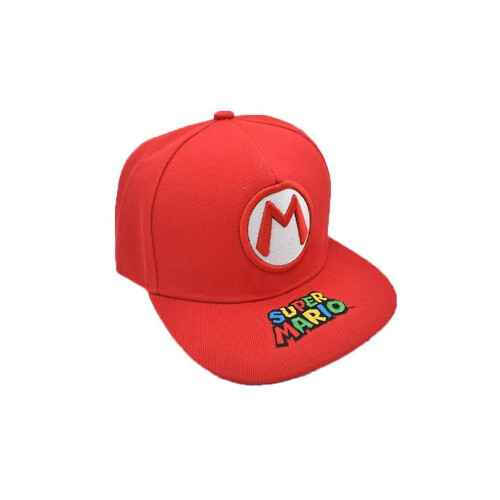 Casquette de baseball Mario cosplay, broderie patchwork,