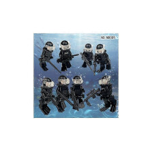 Nieuwe versie Seal Diving Assault Team People 8089 Special Forces Black Dolls Kinderbouwblokken Speelgoed