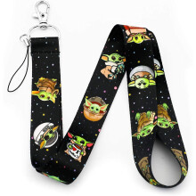 Baby Yoda Sleutelkoord Cartoon Sleutelkoord Cosplay Kostuum Volwassenen Tieners Polyester Sleutelkoord