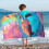 Beach Towel Super Lightweight Colorful Sandproof 6
