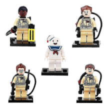 (As show, One size) 5pcs/set Ghostbusters Doll Gift Home Diy Building Block Toy Action