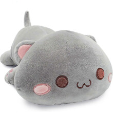 Niedliches Kätzchen-Plüschtier, Kuscheltier, weiches Anime-Katzen-Plüschkissen für Kinder