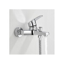 Rubinetto miscelatore per vasca da bagno/doccia, rubinetto miscelatore in ottone cromato