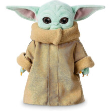 Offizielles Plüschtier, Star Wars The Mandalorian, Baby Yoda, 25 cm, Kuscheltier mit klassischem Umhang