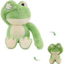 Frosch-Plüschtier, 40 cm, weiches Frosch-Plüschtier, Kawaii, interaktives Versteckspiel, Plüschtier,