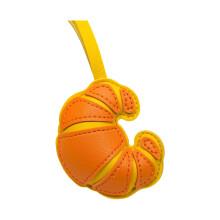Croissant Keychain Charm for Women's Bag or Backpack