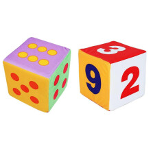 Schuimrubberen dobbelstenen, speelgoeddobbelstenen, kinderdobbelstenen, pluche dobbelstenen