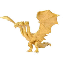 Figurine articulée de collection King Ghidorah, dragon doré à 3 têtes - PVC