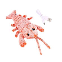 Lobster Shape Cat Toy Pet Interactive Toy USB Rechargeable Cat Plaything