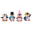 1 set / 4 st. vinterpingvinformad dekorationsminifigur för jul 1