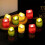 LED Candle Lights Gold 6 Pcs 7