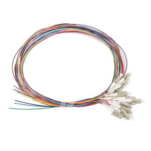 Fiberpigtailkabel Multimode 12-kärnor Lc/UPC-62.5/125 med PVC-ytterhölje för nätverk