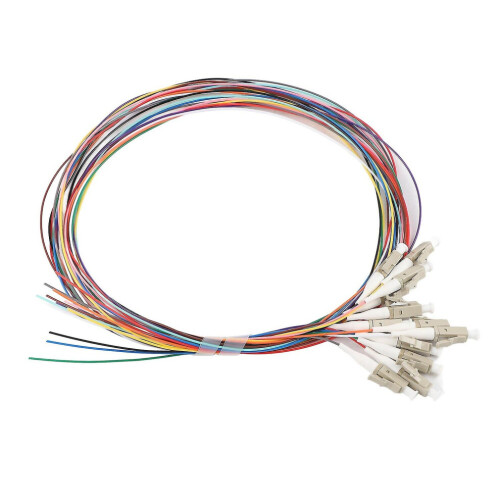 Fiber Pigtail Cable Multimode 12-cores Lc/upc-62.5/125 With Pvc Outer Shell For Networks