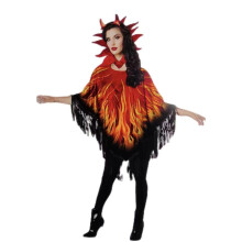Flame Clothing Cape For Halloween Devil Costume Cosplay